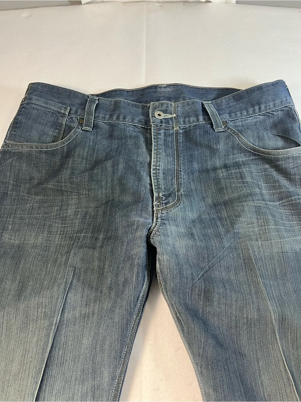 Levi’s 514 Slim Straight Jeans Men’s 36x32 Blue Denim Flap Pocket Casual Classic
